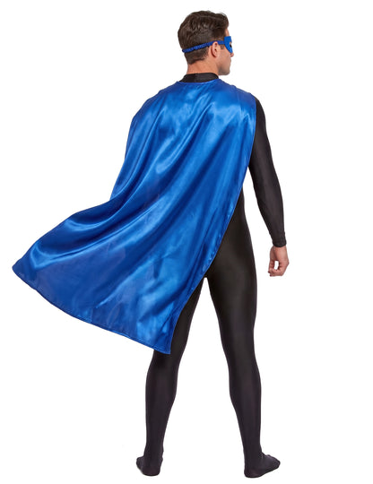Blauwe superhelden kit voor volwassenen