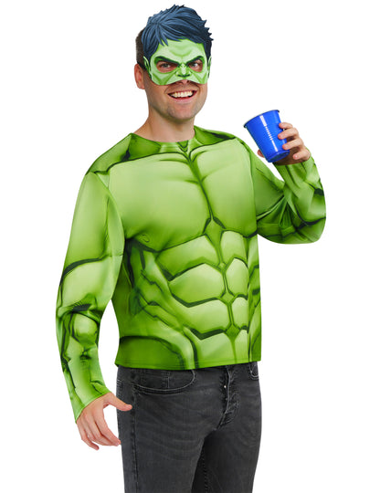 Hulk™ top en masker voor volwassenen