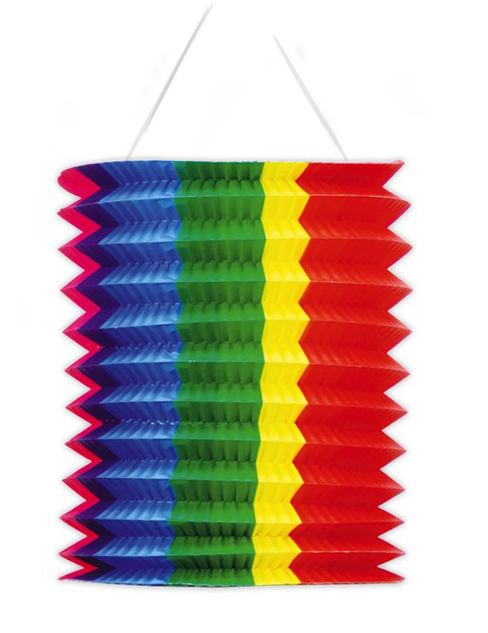 Lantaarn met multicolor strepen