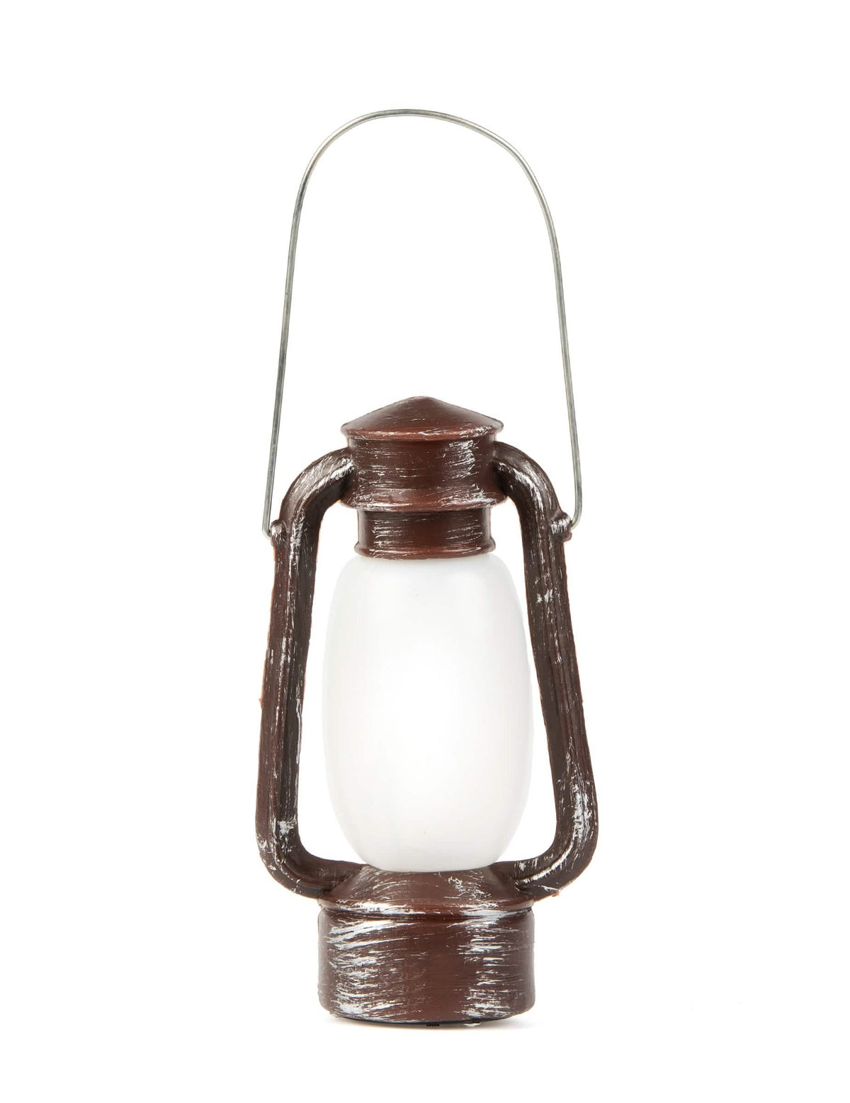 Lanterne lumineuse d'Halloween pour adulte marron effet vieilli