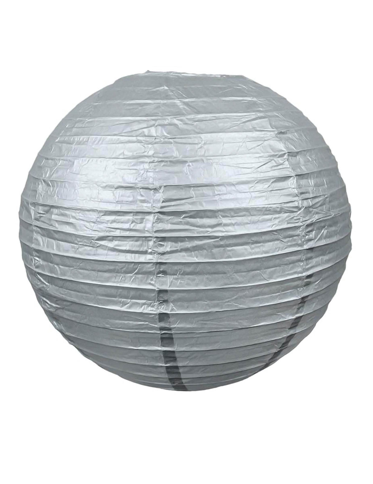 Lanterne japonaise décorative pour fête argent en papier