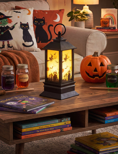 Lanterne lumineuse Halloween 18 x 9 cm