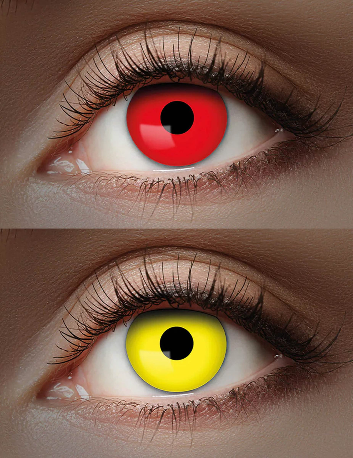 UV duo lenzen rood en geel 1 maand volwassene