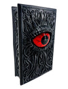Decoratief boek van kunsthars met bloedrood oog - 20 cm