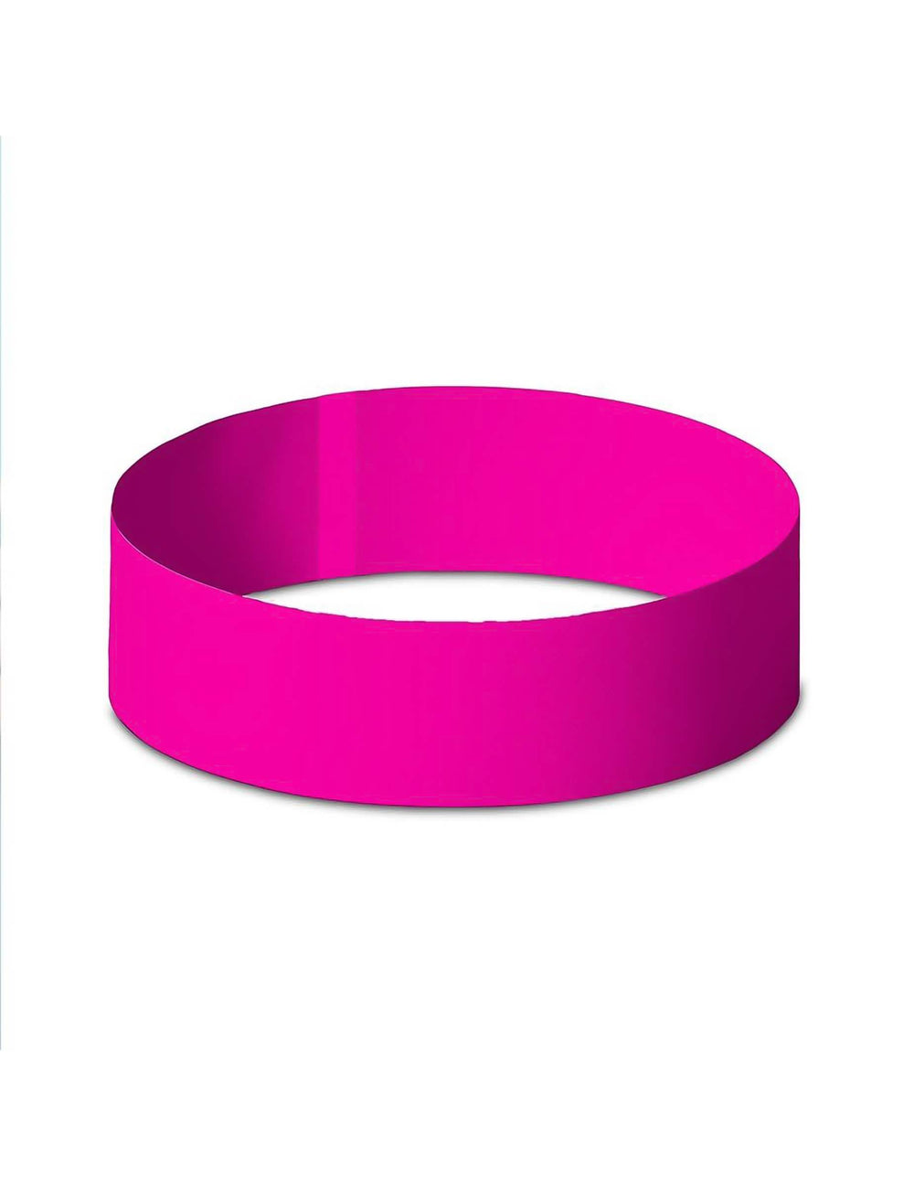 Vue rapprochée d'un bracelet du lot de 50 bracelets évènementiels roses