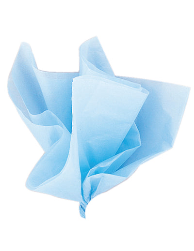 10 feuilles de papier de soie bleu ciel
