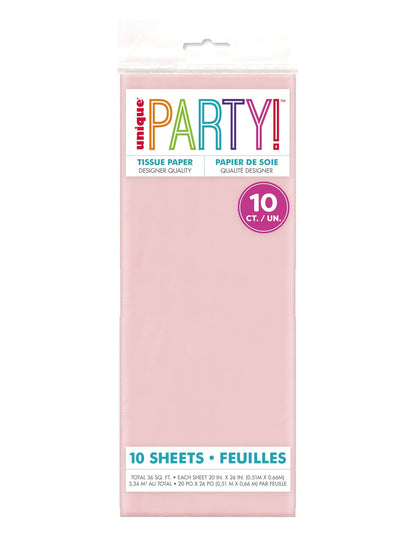 10 vellen pastelroze vloeipapier