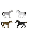 10 Plastic paardenfiguren