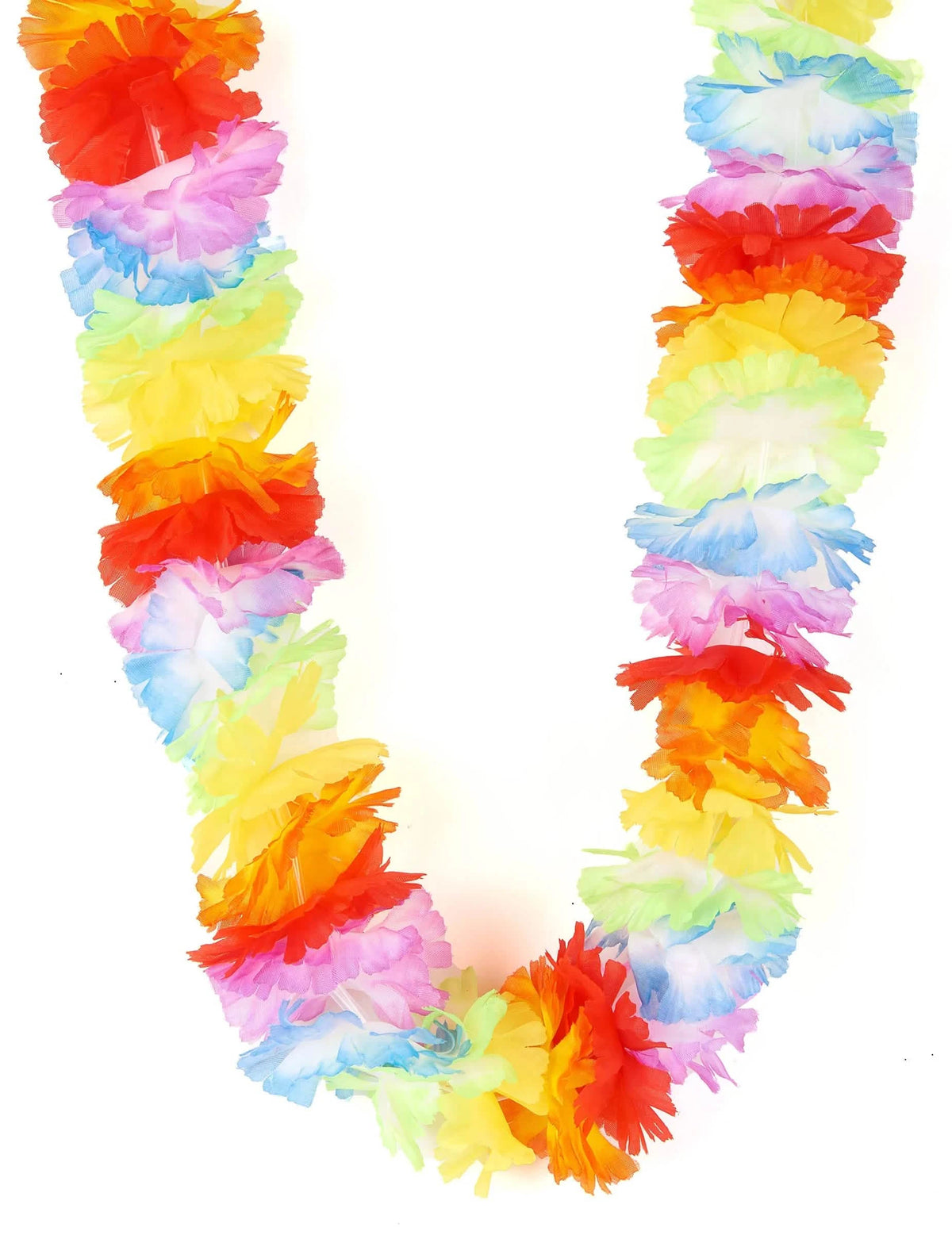 Lot de 12 Colliers de Fleurs Multicolores