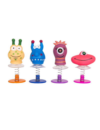 4 Kleine alien springpoppetjes