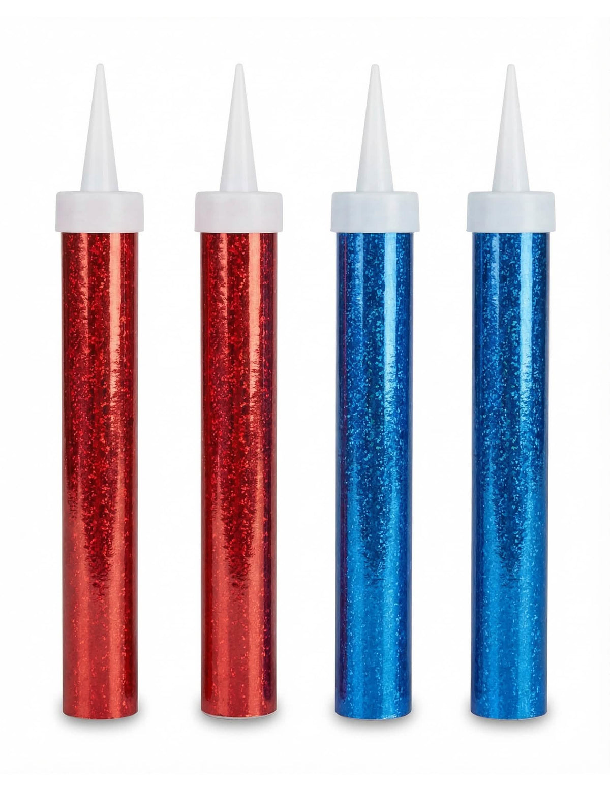 Fontaines scintillantes à changement de couleur bleu et rouge pailletées