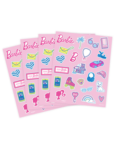Lot de 4 planches de stickers Barbie™