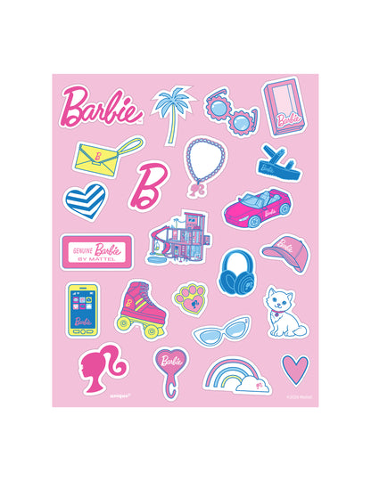 Lot de 4 planches de stickers Barbie