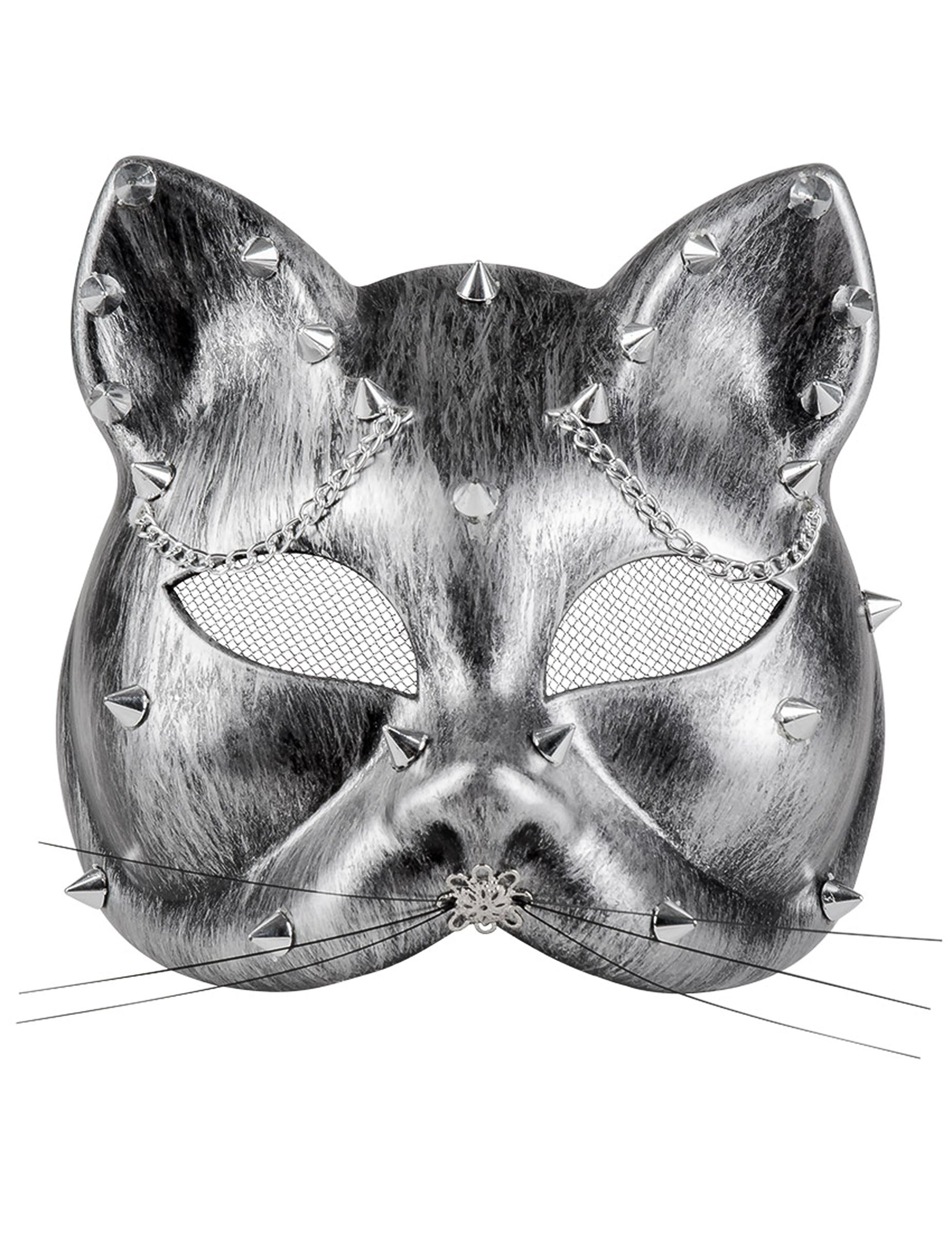 Vue de face du loup chat Steampunk