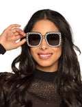 Lunettes avec Strass et Pailettes