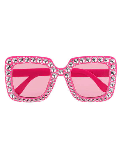 Roze bril bling bling