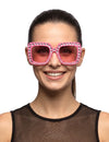Roze bril bling bling
