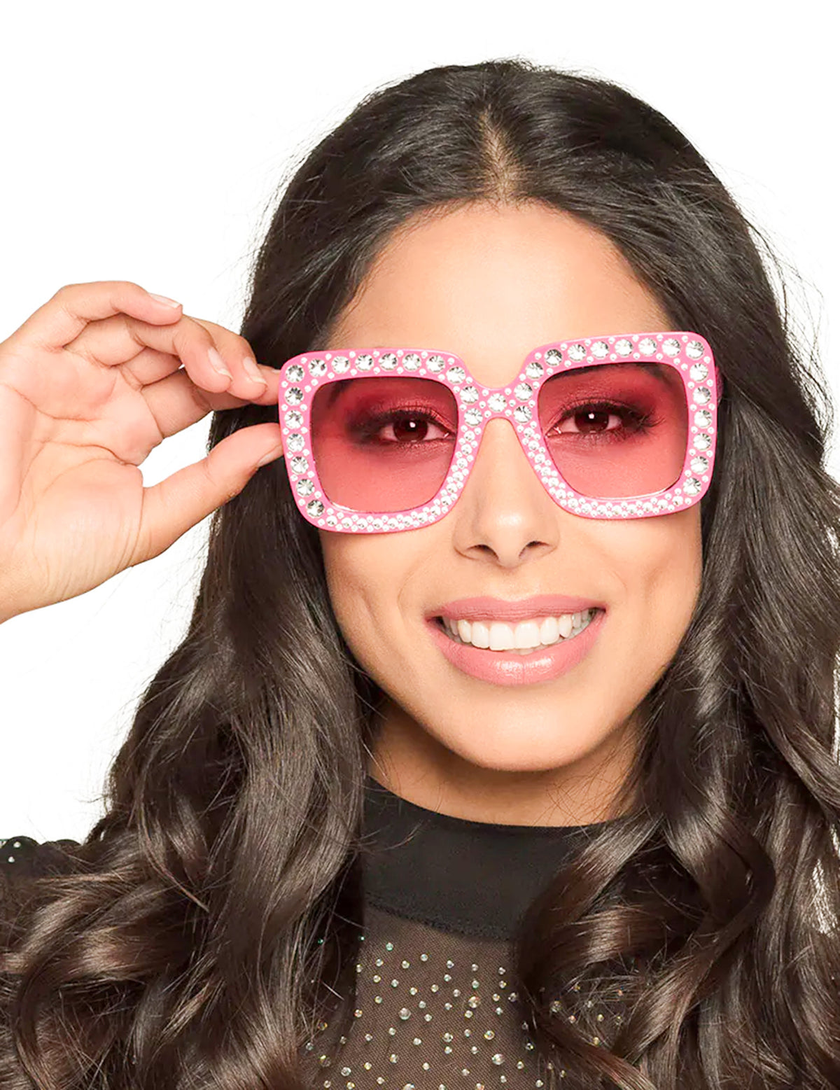 Roze bril bling bling