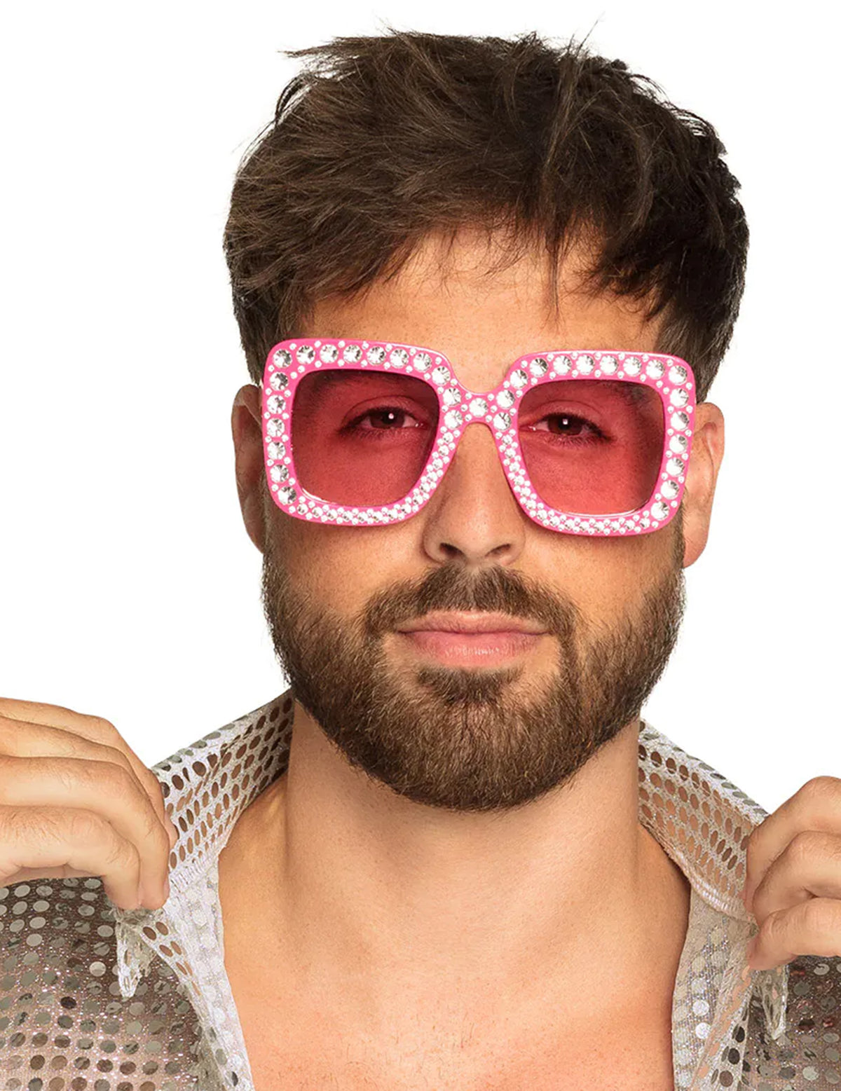Roze bril bling bling