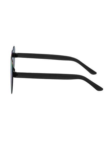 Lunettes cœurs effet miroir adulte