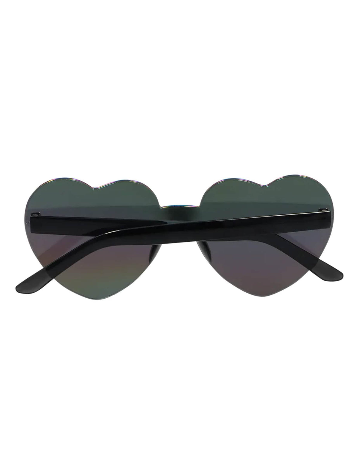 Lunettes cœurs effet miroir adulte