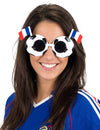 Lunettes football drapeau France adulte