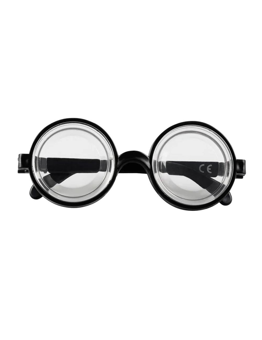 Vue de face des lunettes idiot effet bocal