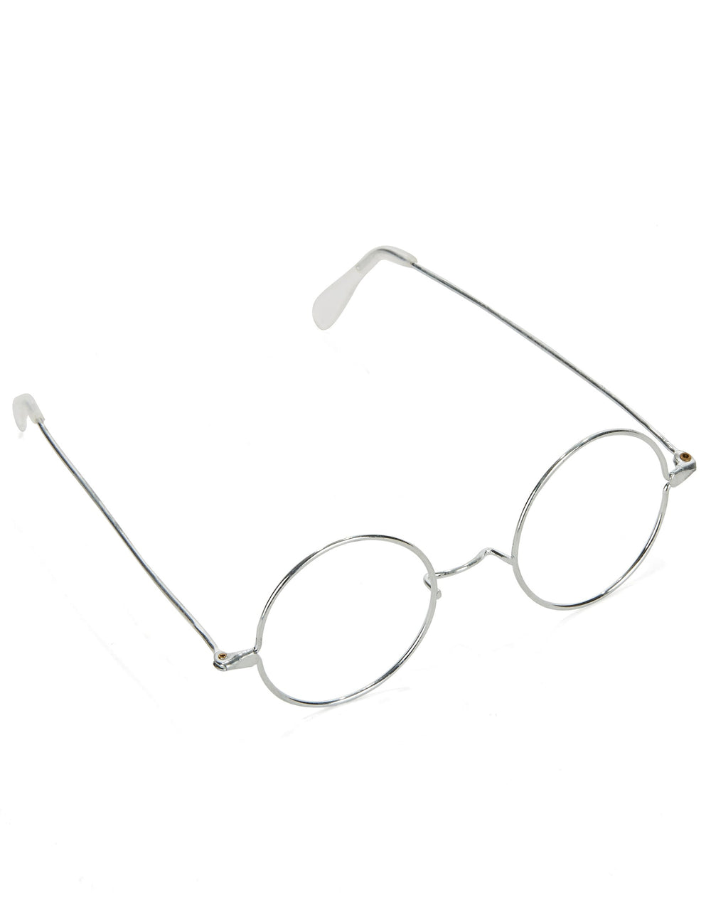 Lunettes rondes Père Noël pour adulte argentées