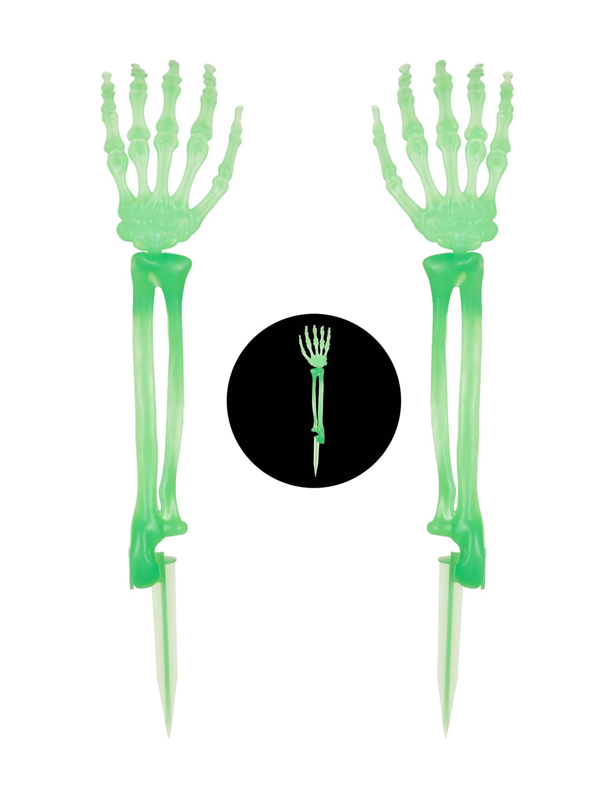 Lichtgevende skelethanden 46 cm
