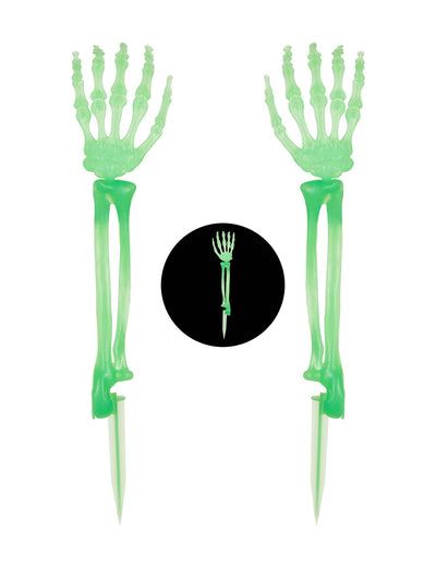 Lichtgevende skelethanden 46 cm