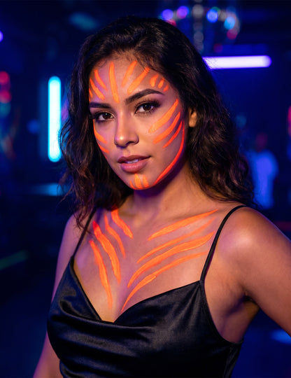Neon Oranje Fluorescerende Make-up 7,8 g