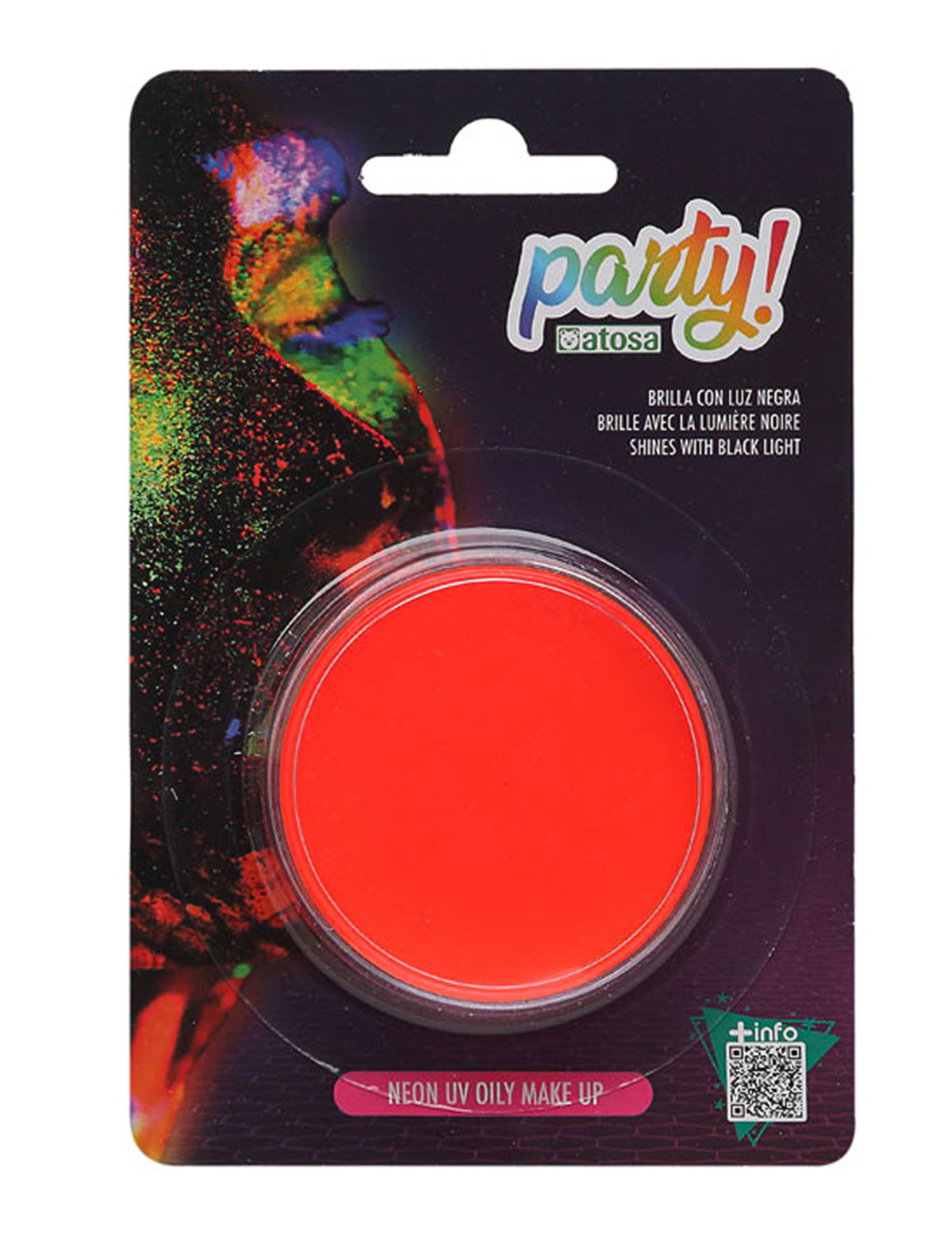 Maquillage néon orange fluo 7,8 g