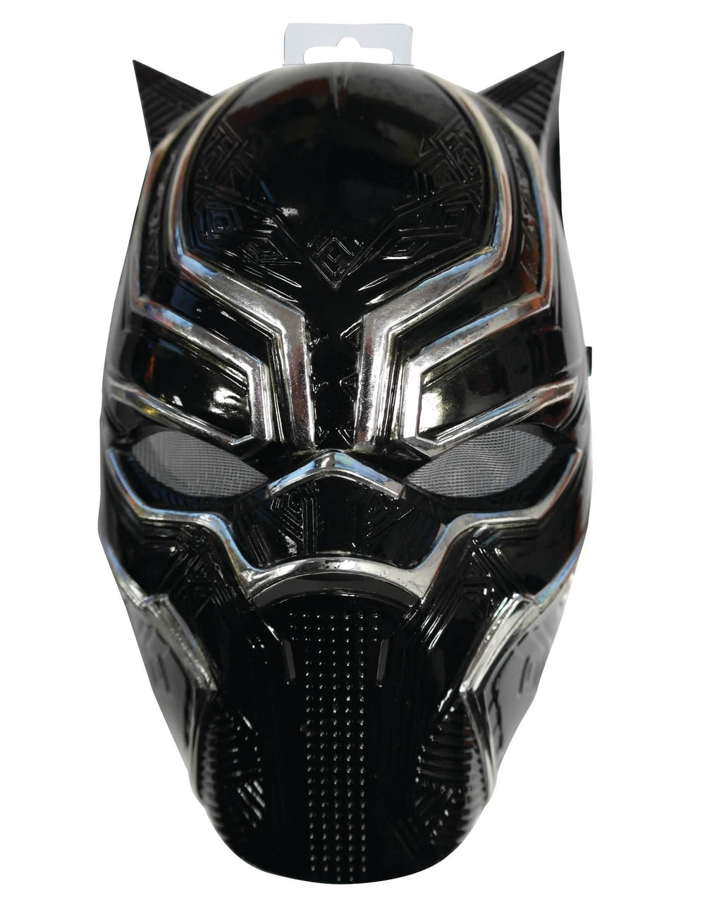 Vooraanzicht van het Black Panther-halfmasker voor kinderen