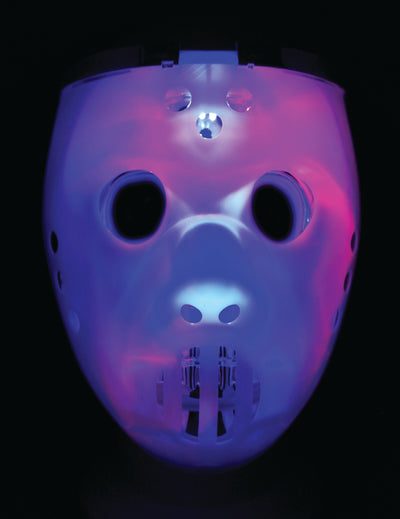 Masque 2 en1 lumimeux joueur de hockey adulte
