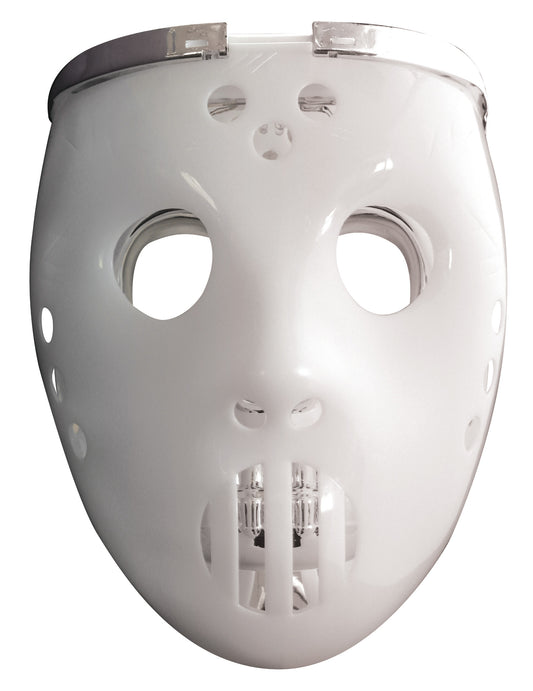 Masque 2 en1 lumimeux joueur de hockey adulte