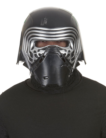 Masque luxe casque 2 pièces Kylo Ren Star Wars VII™ pour adulte noir et argenté