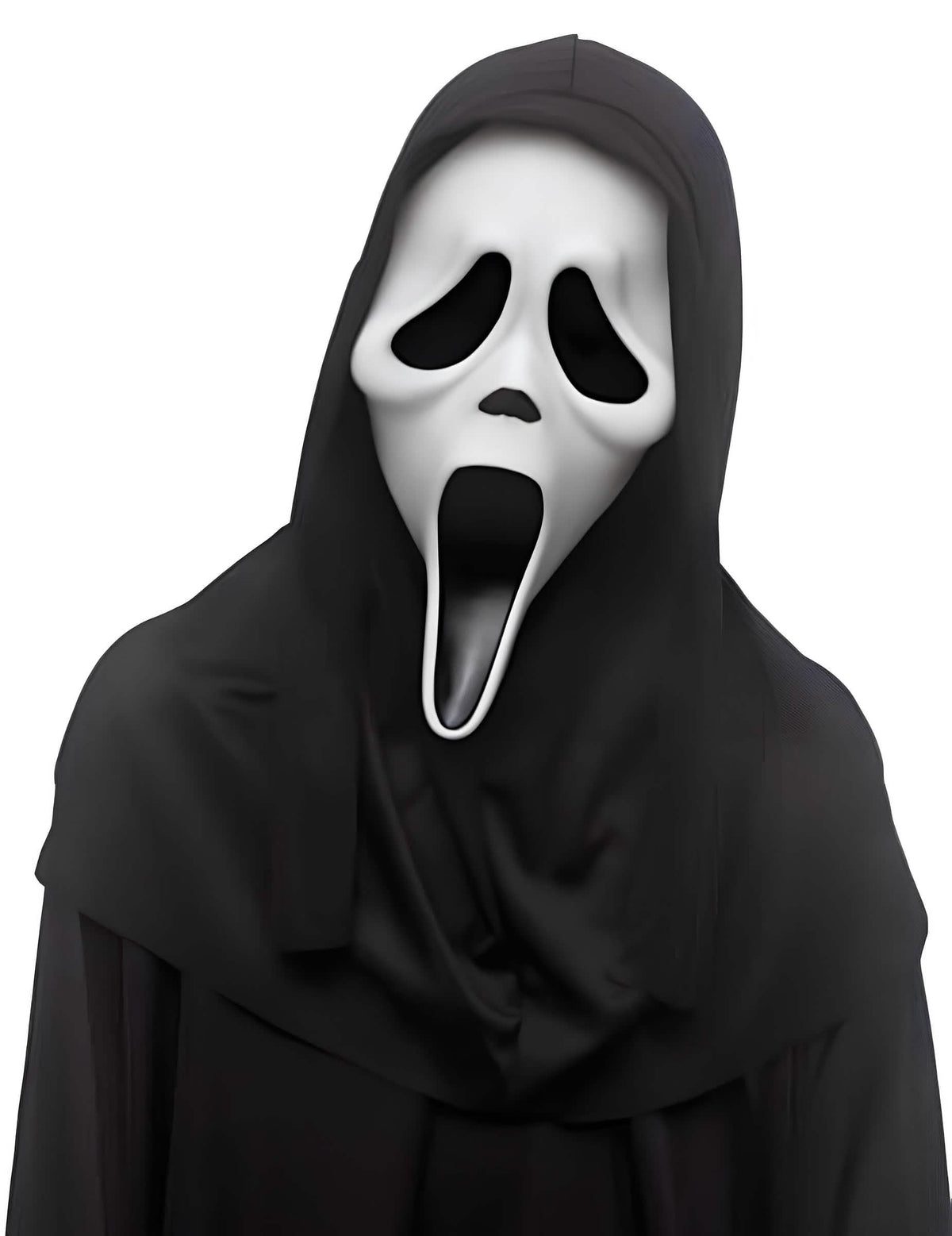 Masque avec capuche Scream™ pour enfant noir et blanc