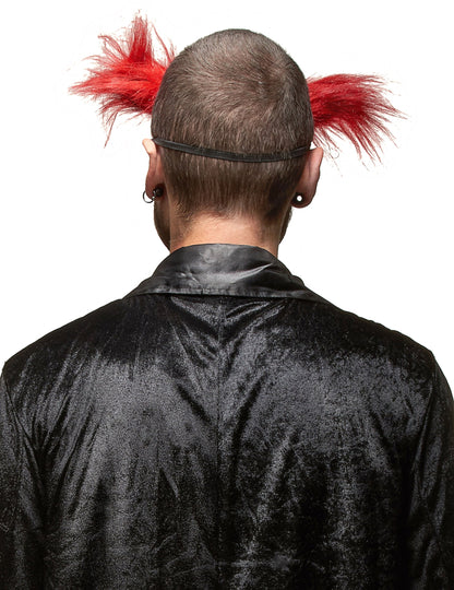 Vue de dos du masque de clown méchant