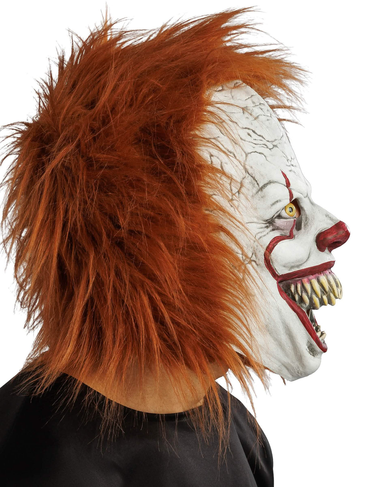 Luxe latex killer clown masker volwassene