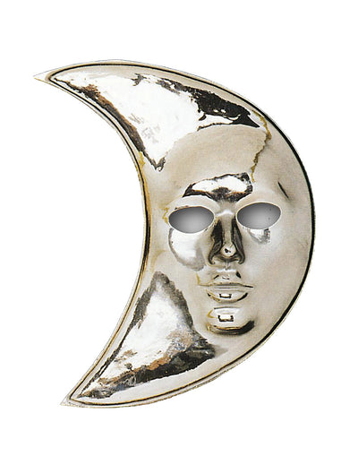 Masque lune pour adulte argenté