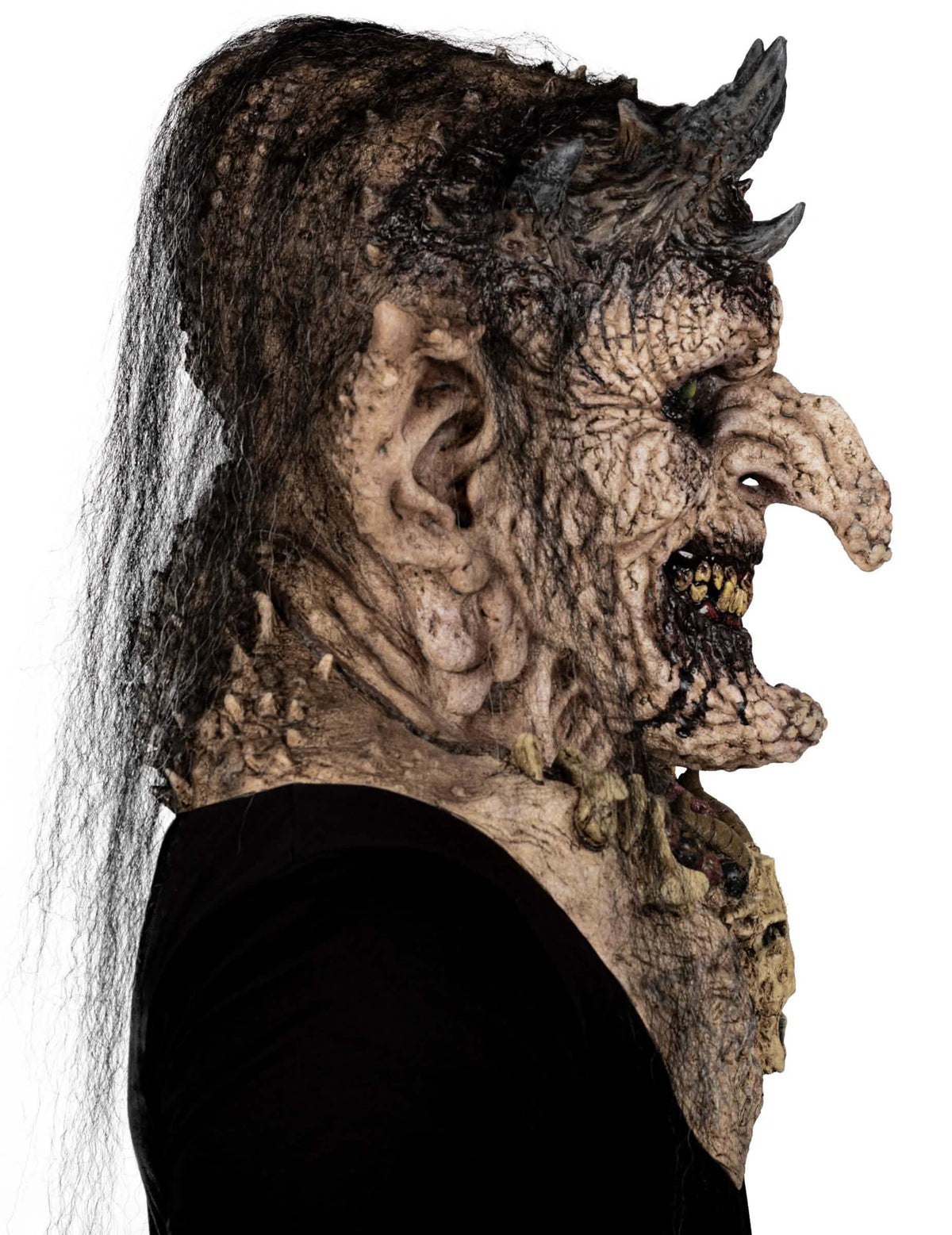 Luxe demonische priesteres masker voor volwassenen