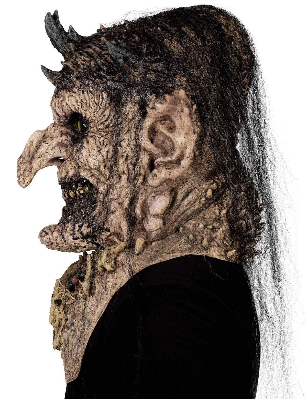 Luxe demonische priesteres masker voor volwassenen