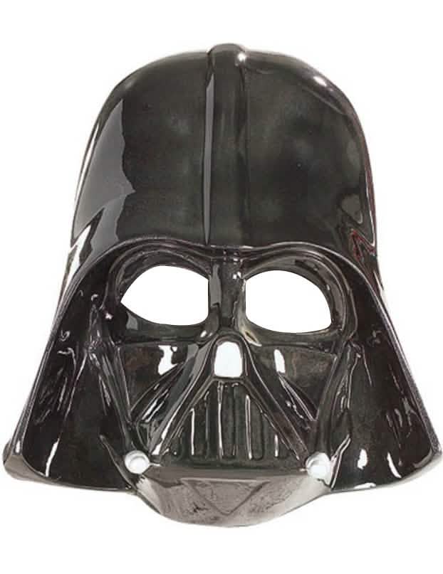 Masque Dark Vador Star Wars pour enfant noir brillant