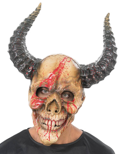 Luxe bloederig demonisch skeletmasker volwassenen