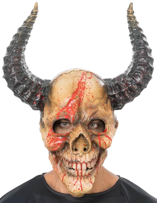 Luxe bloederig demonisch skeletmasker volwassenen