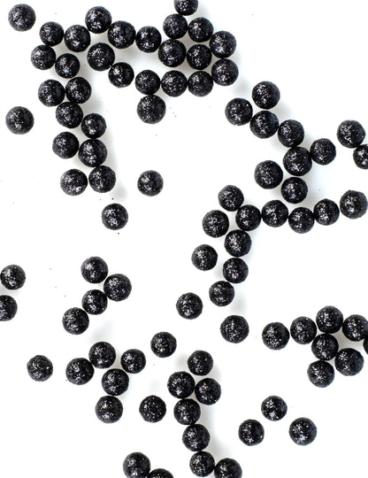 Mini boules pailletées confettis de table chic pour fête noires