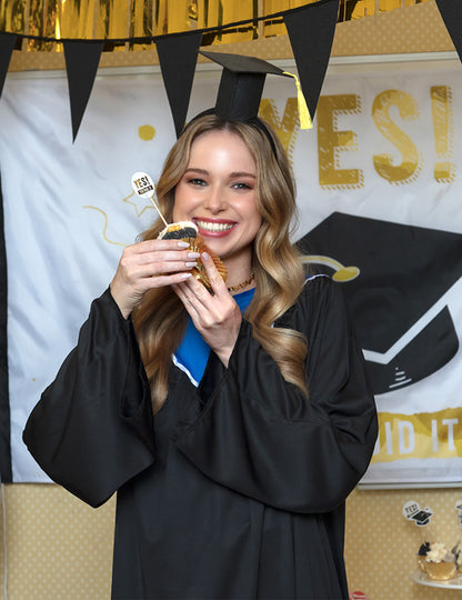Mini chapeau de diplômé adulte