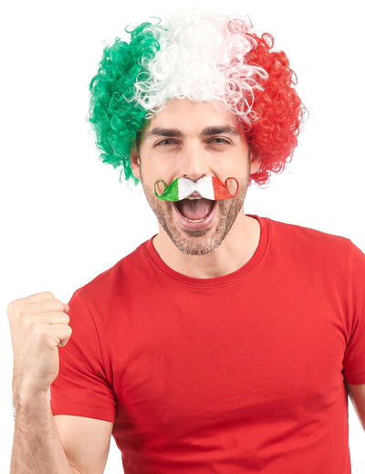 Moustache supporter Italie adulte