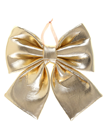 Metallic gouden strik 21,5 x 25 cm