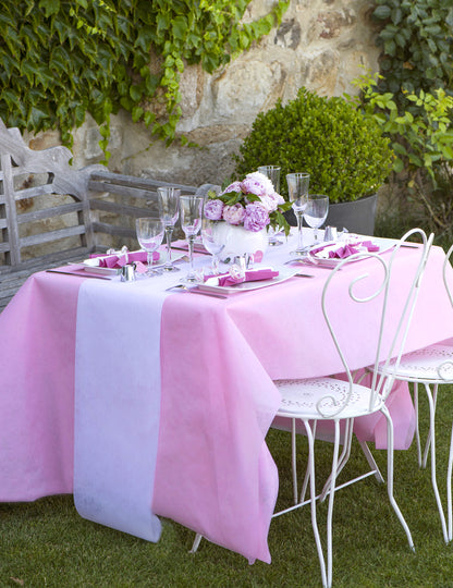 Roze non-woven tafelkleed op rol 120 cm x 10 m